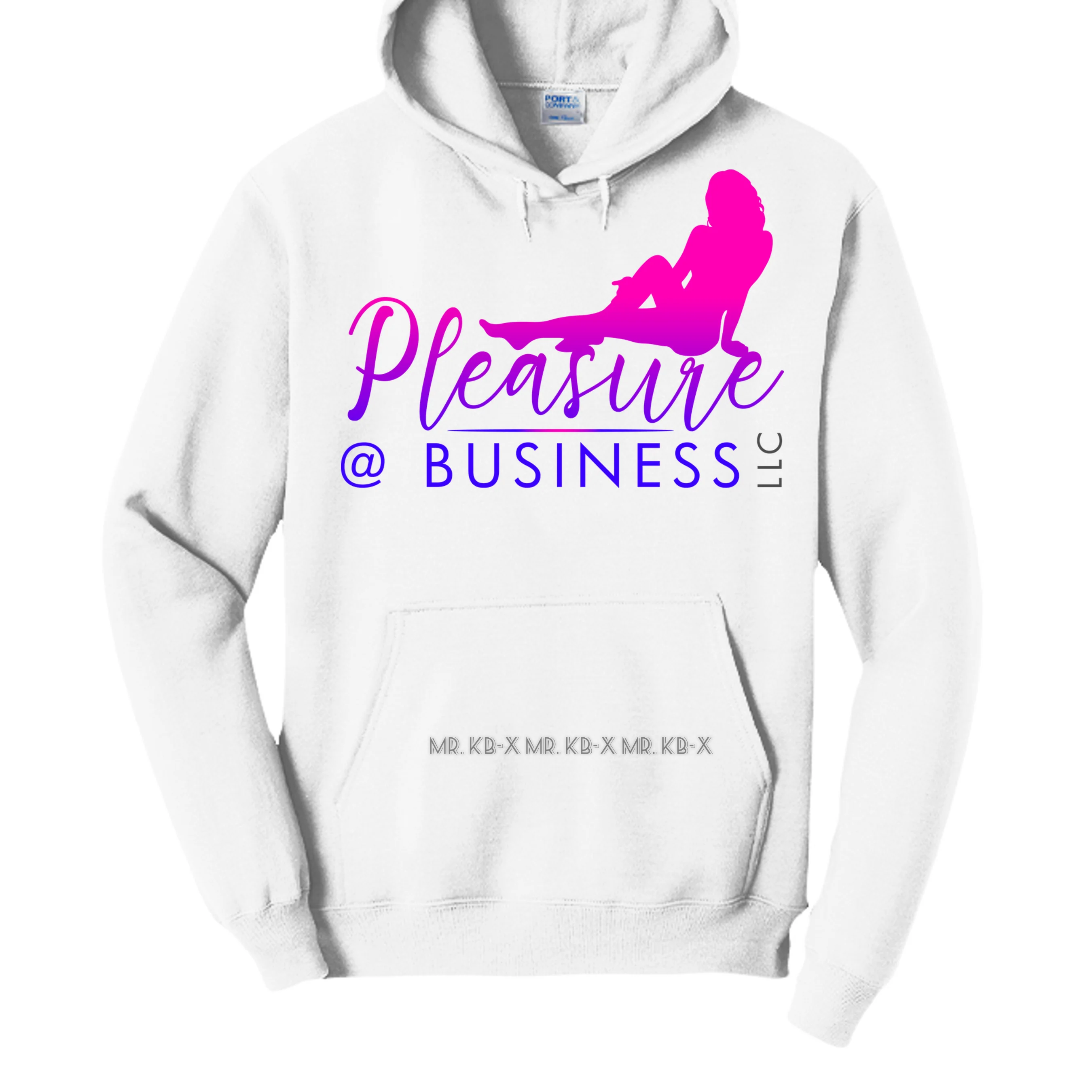 Watermarked - 37 White Tall Hoodie
