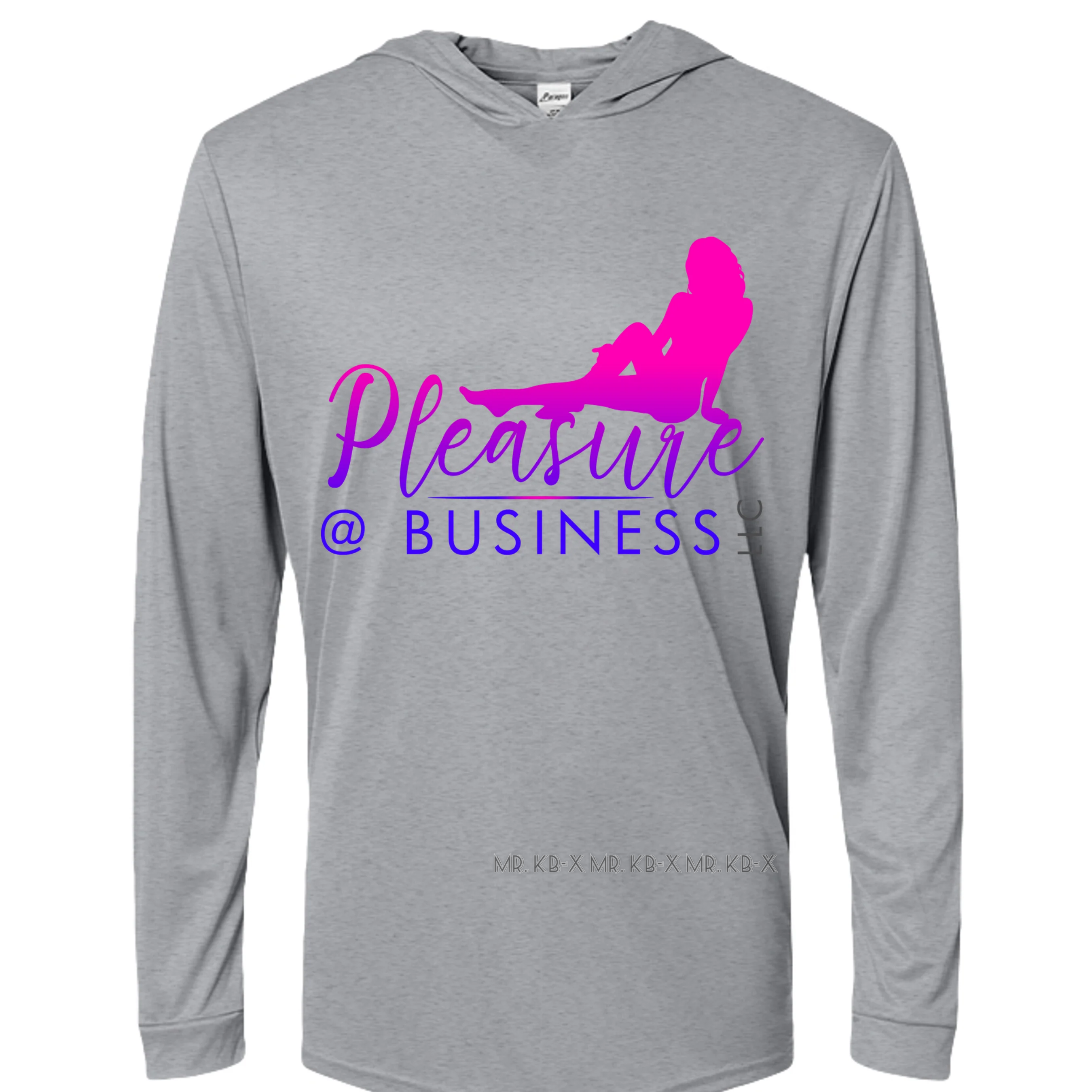 Watermarked - 38Heather Grey Hooded Tee