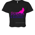Watermarked - 41 Black Cropped Tee