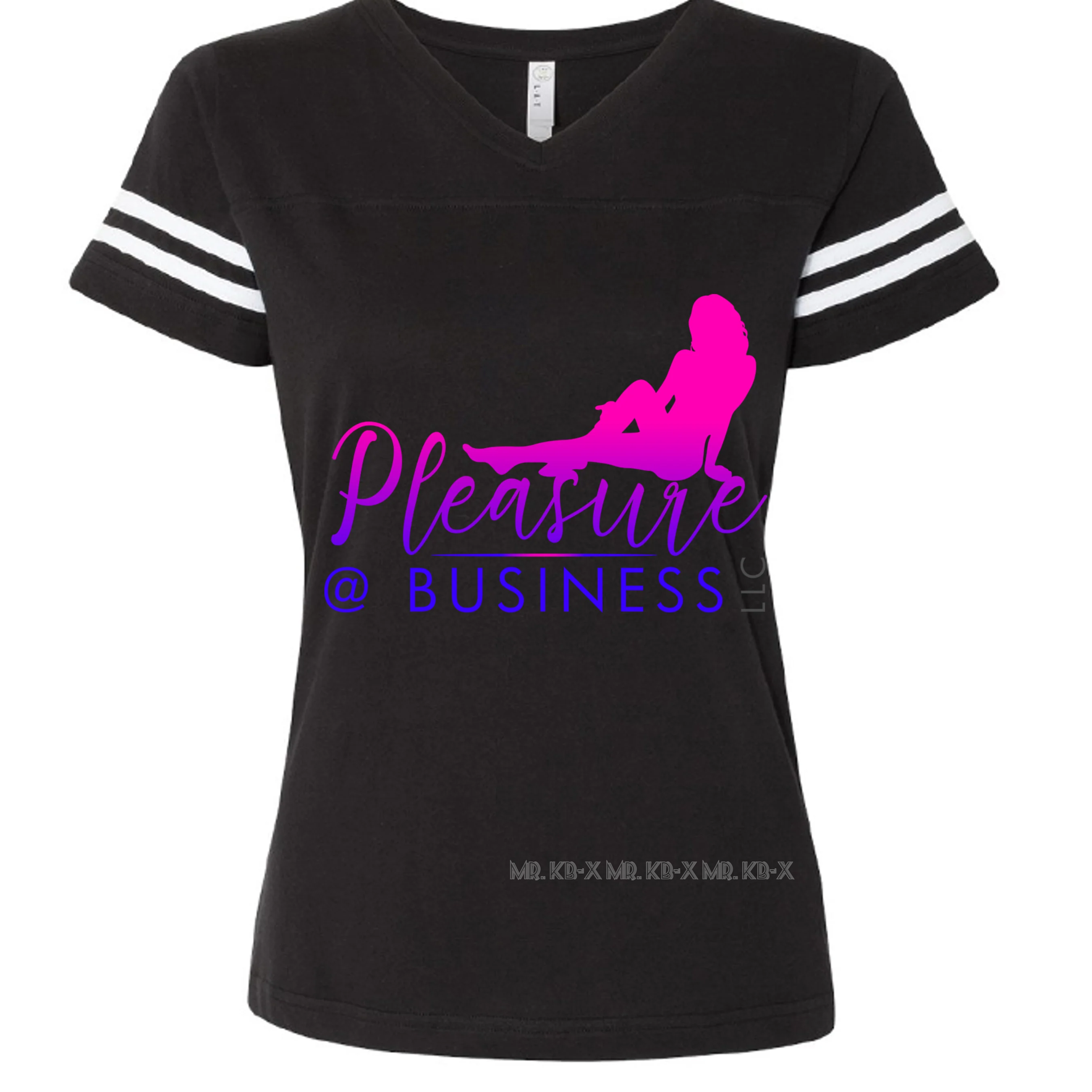 Watermarked - 42 Black Football Tee